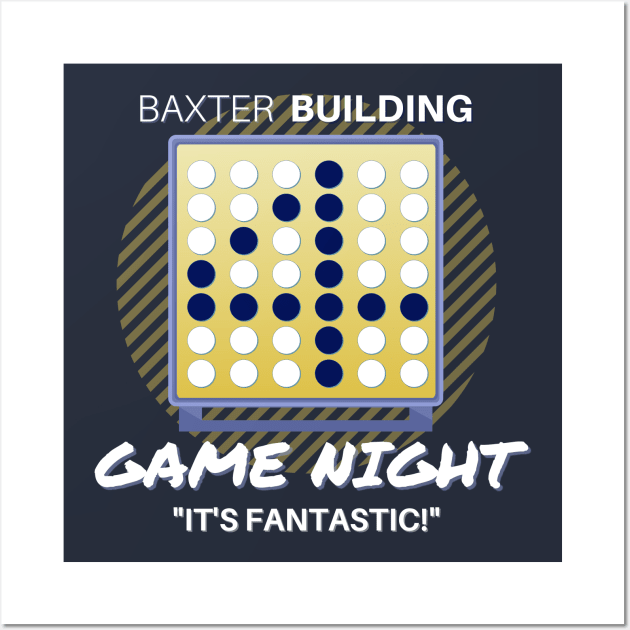 Baxter Building Game Night (light) Wall Art by Damn_Nation_Inc